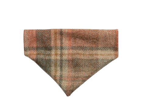 Glen Coe Terracotta Luxury Dog Bandana