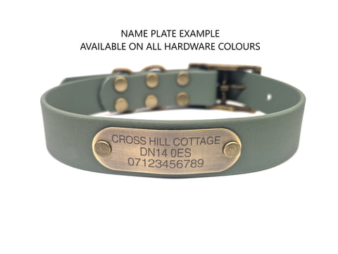 Black Waterproof Biothane Buckle Dog Collar